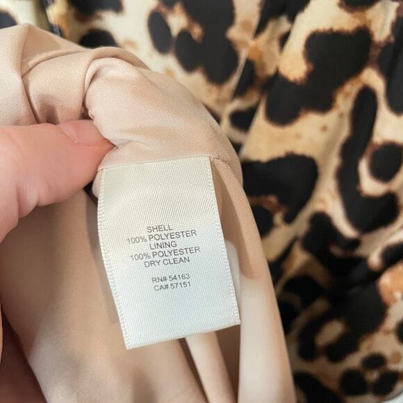 ELIZA J Animal Print Midi Shirtdress Size 6 EUC $138 MSRP - Picture 14 of 16